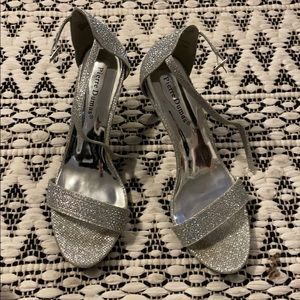Silver High Heels